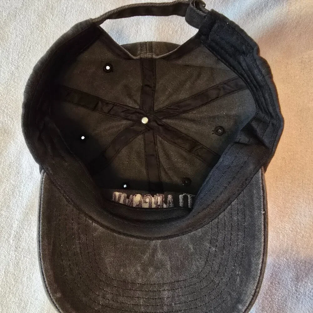 Larceny Bourbon Whisky Whisky Black Ball Cap NEW Distressed. Adjustable Ad Adver